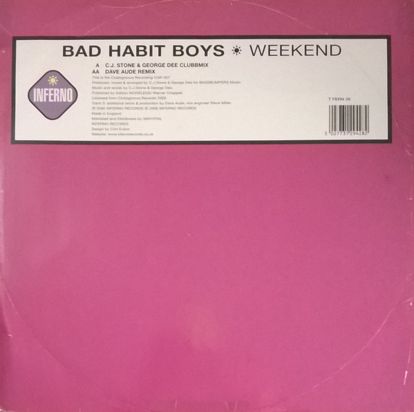 Bad Habit Boys - Weekend | Inferno (T FERN 28) - 2