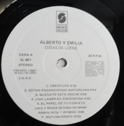 Alberto Arija Y Emilia Arija - Cosas de Locos | Several Records (SL-901) - 3 Alberto Arija Y Emilia Arija - Cosas de Locos | Several Records (SL-901) - 3