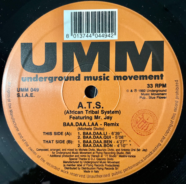 A.T.S. Featuring Mr. Jay - Baa.Daa.Laa (Remix) | UMM (UMM 049)