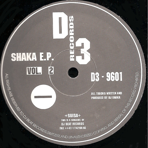 Shaka - Shaka E.P. Vol. 2 | D3 (D3 - 9601)