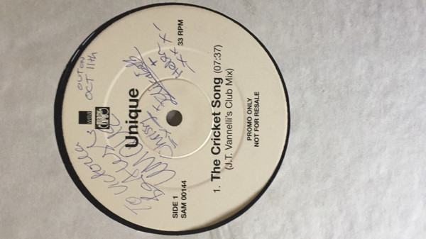 Unique - The Cricket Song | WEA (SAM 00144) - 2