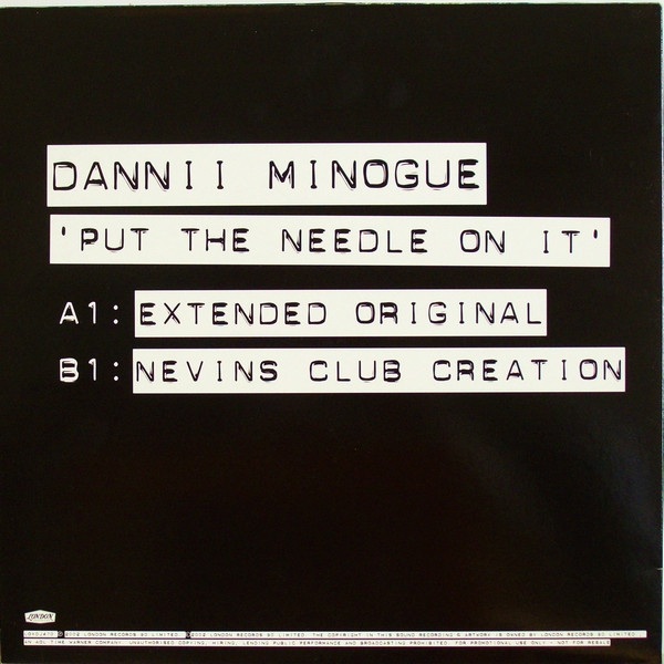 Dannii Minogue - Put The Needle On It | London Records (LOXDJ470) - 2