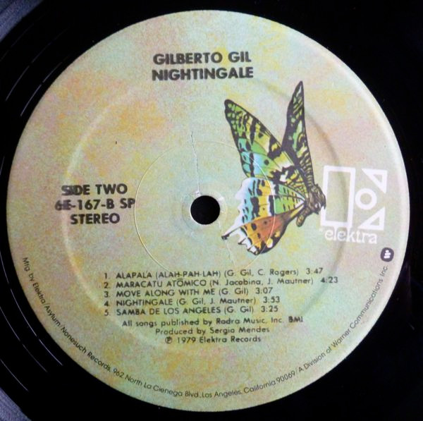 Gilberto Gil - Nightingale | Elektra (6E-167) - 4