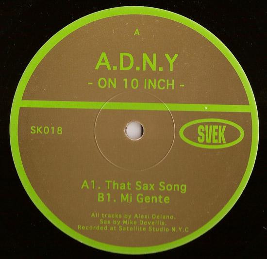 ADNY - On 10 Inch | Svek (SK018) - main