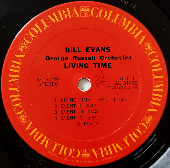 Bill Evans / George Russell Orchestra - Living Time | Columbia (KC 31490) - 3 Bill Evans / George Russell Orchestra - Living Time | Columbia (KC 31490) - 3