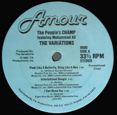 The Variations - The People's Champ Featuring Muhammad Ali | Amour Records (8900) - 3