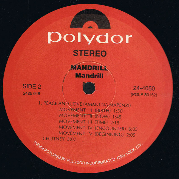 Mandrill - Mandrill | Polydor (24-4050) - 3