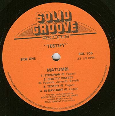 Matumbi - Testify | Solid Groove Records (SGL 105) - 3 Matumbi - Testify | Solid Groove Records (SGL 105) - 3