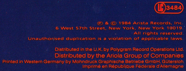 The Alan Parsons Project - Ammonia Avenue | Arista (206 100) - 7