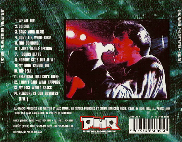 Alec Empire - The Destroyer | Digital Hardcore Recordings (DHR) (DHR CD 4) - 2