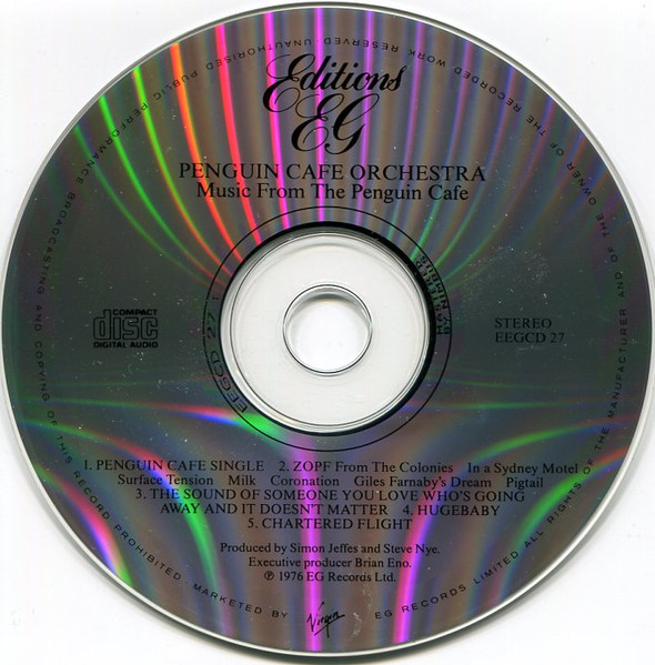 Penguin Cafe Orchestra - Music From The Penguin Cafe | Editions EG (EEGCD 27) - 3