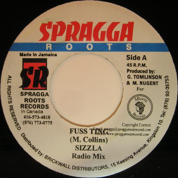 Sizzla - Fuss Ting | Spragga Roots (none)