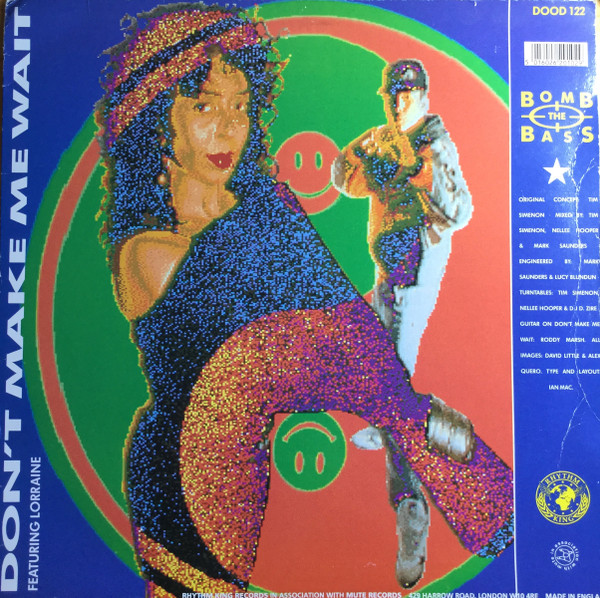 Bomb The Bass Featuring Merlin / Lorraine - Megablast (Hip Hop On Precinct 13) / Don't Make Me Wait | Rhythm King (DOOD 122)