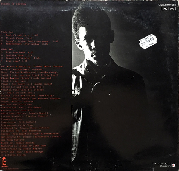 Linton Kwesi Johnson - Forces Of Victory | Island Records (9101 688) - 2 Linton Kwesi Johnson - Forces Of Victory | Island Records (9101 688) - 2