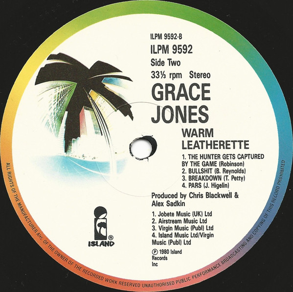Grace Jones - Warm Leatherette | Island Records (ILPM 9592) - 4 Grace Jones - Warm Leatherette | Island Records (ILPM 9592) - 4