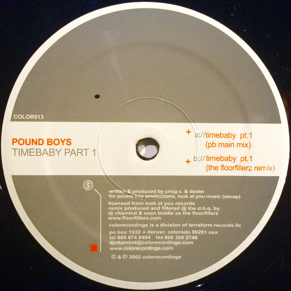 Pound Boys - Timebaby (Part 1) | Colorecordings (COLOR 013) Pound Boys - Timebaby (Part 1) | Colorecordings (COLOR 013)