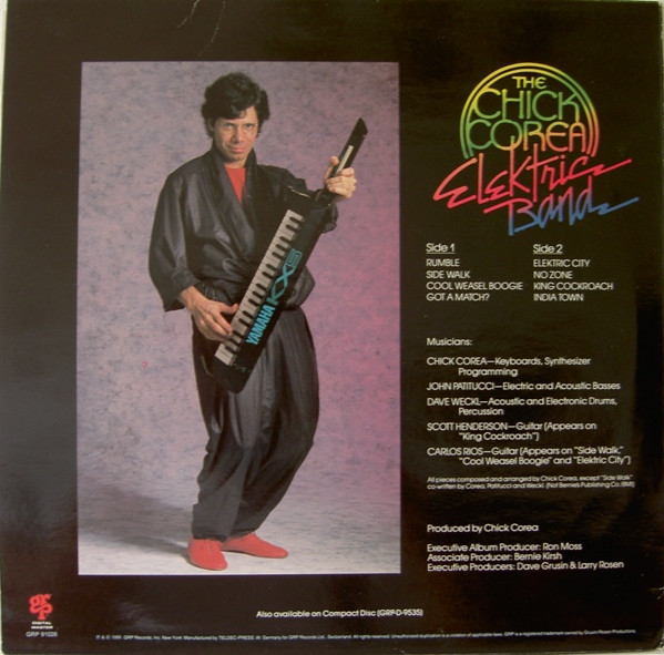 The Chick Corea Elektric Band - The Chick Corea Elektric Band | GRP (GRP 91 026) - 2