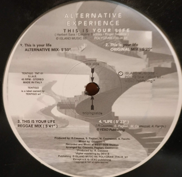 Alternative Experience - This Is Your Life | Tentigo Records (TNT 01)