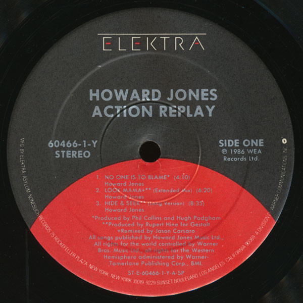 Howard Jones - Action Replay | Elektra (9 60466-1-Y) - 3 Howard Jones - Action Replay | Elektra (9 60466-1-Y) - 3