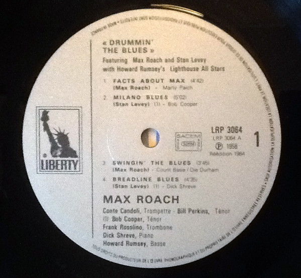 Max Roach and Stan Levey with Howard Rumsey's Lighthouse All-Stars - Drummin' The Blues | Liberty (LRP 3064) - 3