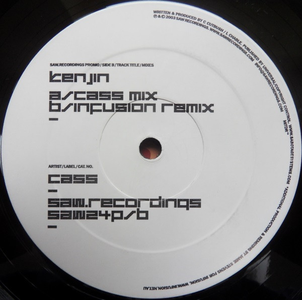 Cass Cutbush - Kenjin | Saw Recordings (SAW024P) Cass Cutbush - Kenjin | Saw Recordings (SAW024P)