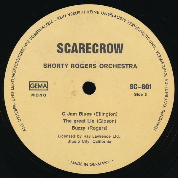 Shorty Rogers Big Band - The Shorty Rogers Big Band "Live" 1953 | Scarecrow (SC-801) - 4