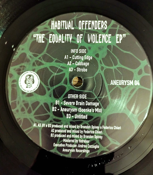 Habitual Offenders - The Equality Of Violence EP | Aneurysm Recordings (ANEURYSM 04)