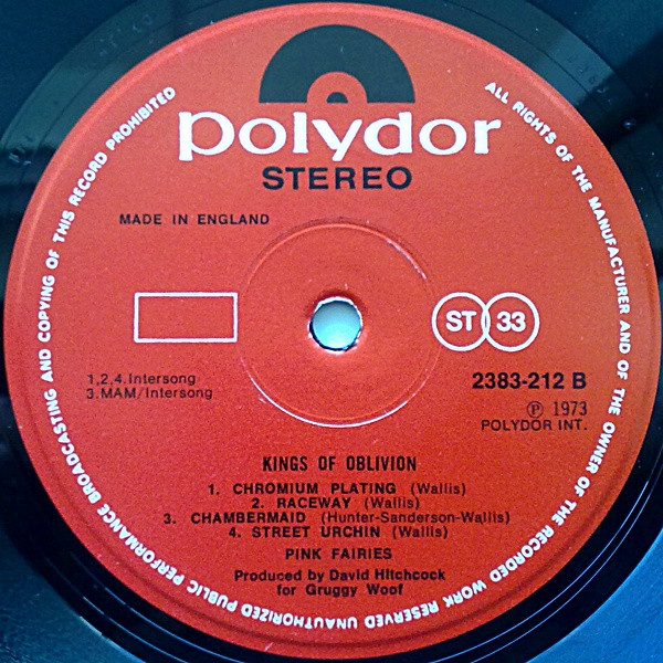The Pink Fairies - Kings Of Oblivion | Polydor (2383 212) - 4