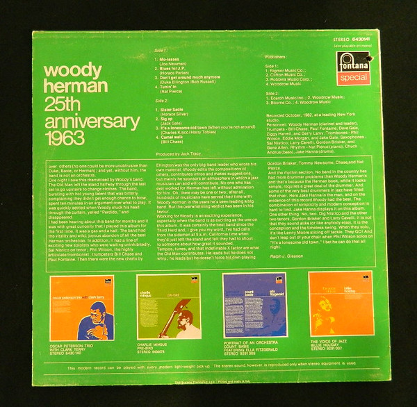 Woody Herman - 25th Anniversary 1963 | Fontana (6430 141) - 2