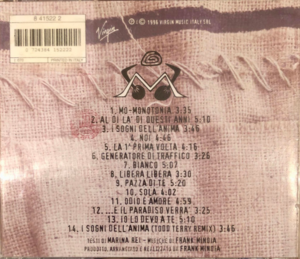 Marina Rei - Marina Rei | Virgin (8 41522 2) - 3