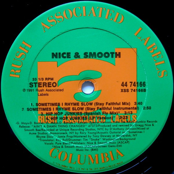 Nice & Smooth - Sometimes I Rhyme Slow | Rush Associated Labels (44 74166) - 4