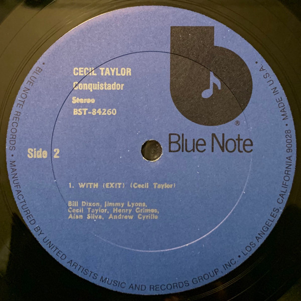 Cecil Taylor - Conquistador! | Blue Note (BST-84260) - 4