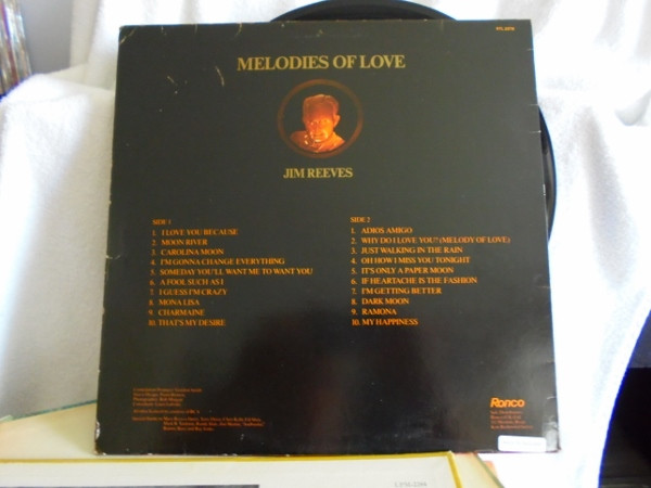 Jim Reeves - Melodies Of Love | Ronco (RTL-2076) - 3
