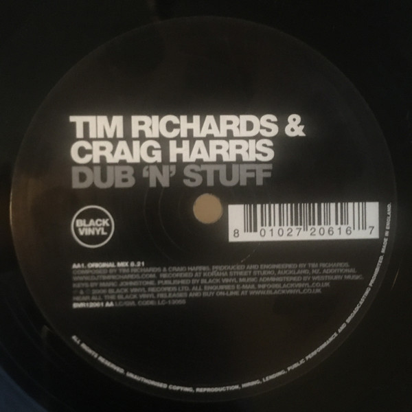 Tim Richards & Craig Harris - Glad I Found / Dub N Stuff | Black Vinyl Records (BVR 12061) - 2