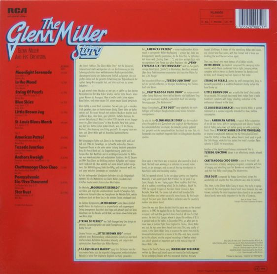 Glenn Miller And His Orchestra - The Glenn Miller Story Volume 1 | RCA International (NL 89005) - 2