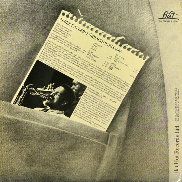 Albert Ayler - Lörrach / Paris 1966 | hat MUSICS (hat MUSICS 3500) - 4 Albert Ayler - Lörrach / Paris 1966 | hat MUSICS (hat MUSICS 3500) - 4