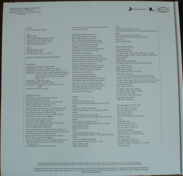 Sly & The Family Stone - Stand! | Epic (88985367911) - 4