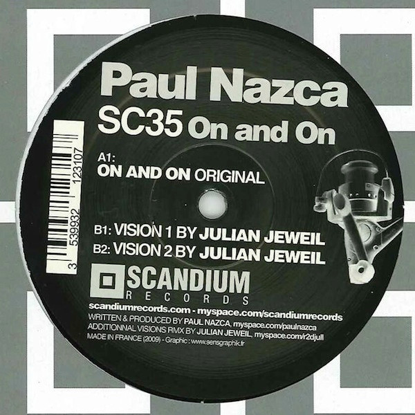 Paul Nazca - On And On | Scandium Records (SC35) Paul Nazca - On And On | Scandium Records (SC35)
