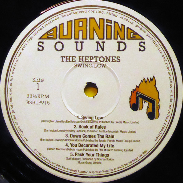 The Heptones - Swing Low | Burning Sounds (BSRLP915) - 3