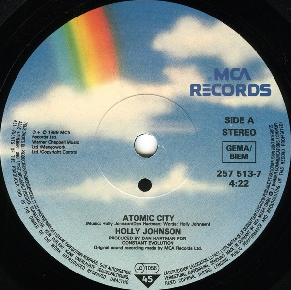 Holly Johnson - Atomic City | MCA Records (257 513-7) - 3 Holly Johnson - Atomic City | MCA Records (257 513-7) - 3