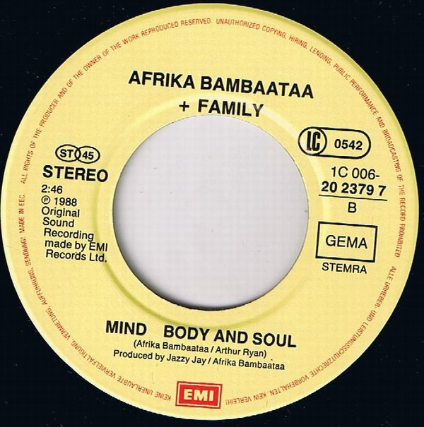 Afrika Bambaataa & Family Featuring UB40 - Reckless | EMI (006 20 2379 7) - 4