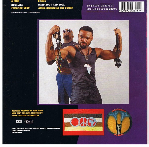 Afrika Bambaataa & Family Featuring UB40 - Reckless | EMI (006 20 2379 7) - 2