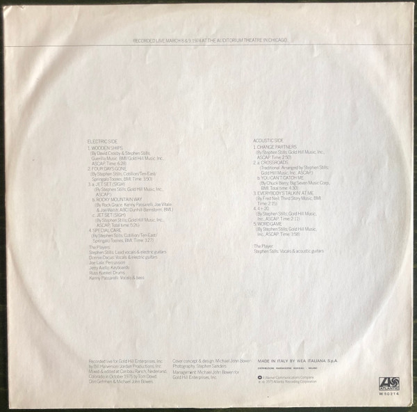 Stephen Stills - Stephen Stills Live | Atlantic (W 50214) - 4