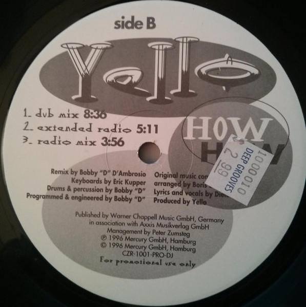 Yello - How How | Club Zone (CZR-1001-PRO-DJ) - 4