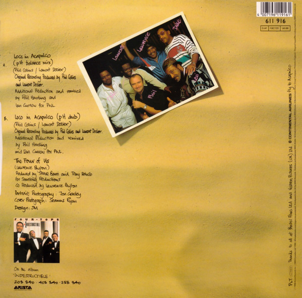 The Four Tops - Loco In Acapulco (pH Balance Mix) | Arista (611 916)