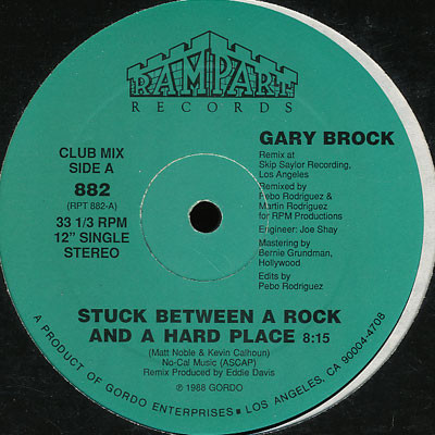 Gary Brock - Stuck Between A Rock And A Hard Place | Rampart Records (882)