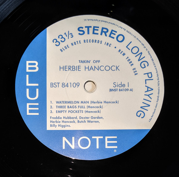 Herbie Hancock - Takin' Off | Blue Note (7742399) - 3