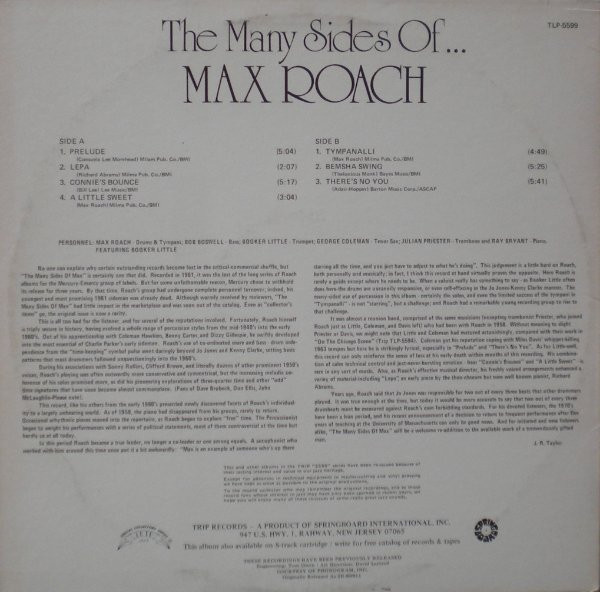 Max Roach - The Many Sides Of Max | Trip (TLP-5599) - 2 Max Roach - The Many Sides Of Max | Trip (TLP-5599) - 2