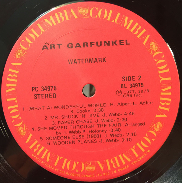 Art Garfunkel - Watermark | Columbia (34975) - 4