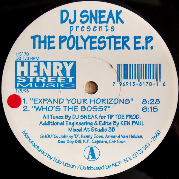 DJ Sneak - The Polyester E.P. | Henry Street Music (HS170)